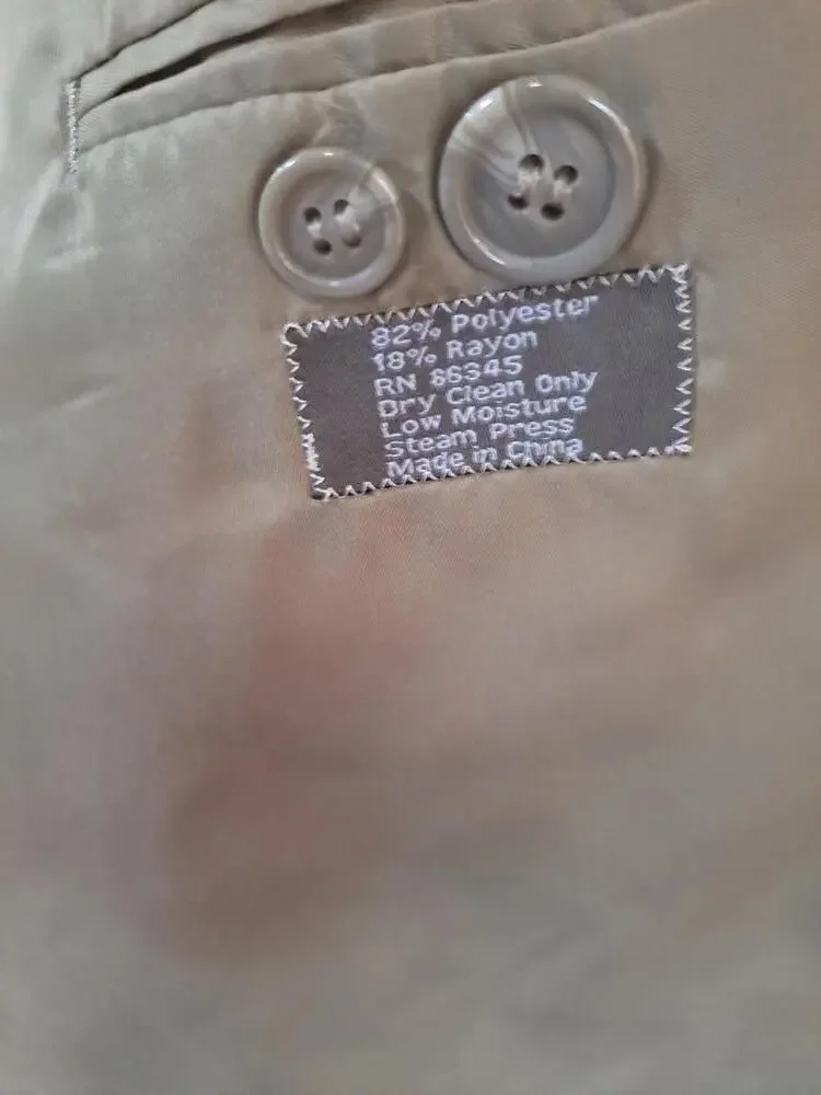 Vanetti Tan 3 Button Blazer‎ Size 48R